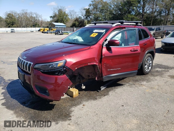 2020 Jeep Cherokee Altitude with VIN 1C4PJMLX5LD637295, listed as a Copart auction lot 47596535 with 101,922 mi miles and Salvage Title. Bid and sale history available at carsss.com. Image 1.