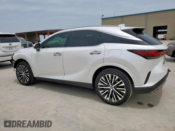 2025 Lexus RX 350 with VIN 2T2BAMBA2SC054715, listed as a Copart auction lot 57176265 with 18,241 mi miles and Salvage title. Bid and sale history available at DreamBid. Image 2.