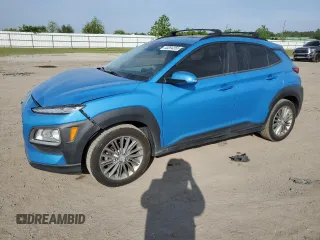 2019 Hyundai Kona SEL with VIN KM8K62AA2KU357651, listed as a Copart auction lot 53264355 with 80,670 mi miles and Salvage Title. Bid and sale history available at carsss.com. Image 1.
