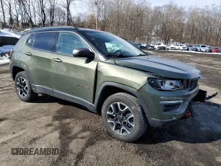 2019 Jeep Compass Trailhawk with VIN 3C4NJDDB5KT799866, listed as a Copart auction lot 46119045 with 92,027 mi miles and Salvage Title. Bid and sale history available at carsss.com. Image 4.