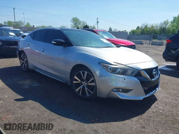 2018 Nissan Maxima SR with VIN 1N4AA6AP3JC374804, listed as a IAAI auction lot 42145406 with 136,757 mi miles. Bid and sale history available at carsss.com. Image 1.