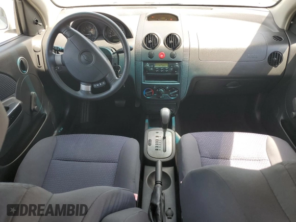 2007 Chevrolet Aveo LS with VIN KL1TD66617B758922, listed as a Copart auction lot 52804665 with 91,639 mi miles and Salvage title. Bid and sale history available at DreamBid. Image 8.