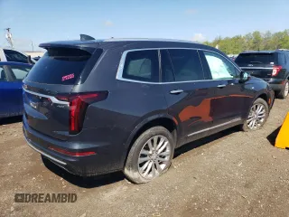 2021 Cadillac XT6 Premium Luxury with VIN 1GYKPDRS5MZ209942, listed as a Copart auction lot 52539124 with 0 mi miles and Salvage Title. Bid and sale history available at carsss.com. Image 3.