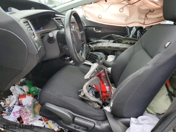 2015 Honda Civic Sedan LX with VIN 19XFB2F52FE092182, listed as a Copart auction lot 51403385 with 0 mi miles and Salvage Title. Bid and sale history available at carsss.com. Image 7.