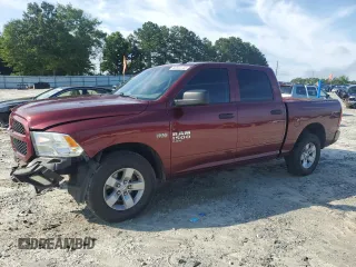 2019 Ram 1500 Express with VIN 3C6RR6KT1KG649643, listed as a Copart auction lot 60594145 with 121,740 mi miles and Salvage title. Bid and sale history available at DreamBid. Image 1.