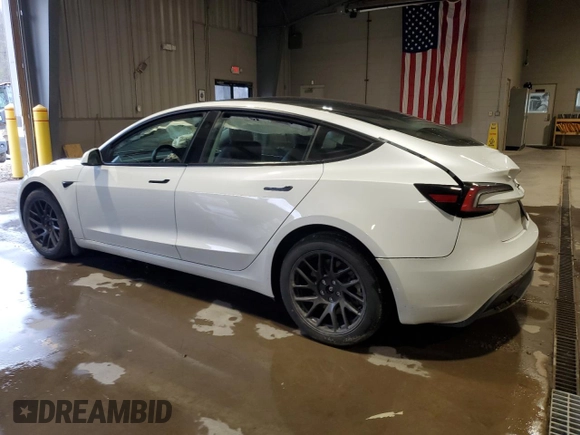 2025 Tesla Model 3 Long Range z VIN 5YJ3E1EBXSF942561, wystawiony jako Copart lot #52961935 z przebiegiem 5 911 mil mil oraz Szkoda całkowita • Salvage title. Historia ofert i sprzedaży dostępna na DreamBid. Obrazek 2.