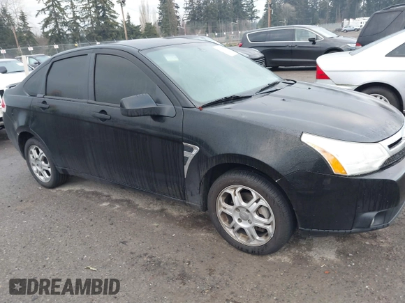 2008 Ford Focus SE with VIN 1FAHP35N08W105379, listed as a IAAI auction lot 41424575 with 210,985 mi miles. Bid and sale history available at carsss.com. Image 1.