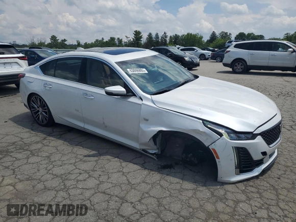 2020 Cadillac CT5 Premium Luxury с VIN 1G6DT5RK4L0127464, выставлен на аукционе Copart как лот 63096805 с пробегом 22 380 миль миль и Списание • Salvage title. История ставок и продаж доступна на DreamBid. Изображение 4.