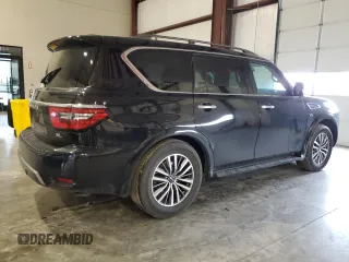 2021 Nissan Armada SL with VIN JN8AY2BA4M9372901, listed as a Copart auction lot 46041155 with 102,152 mi miles and Salvage Title. Bid and sale history available at carsss.com. Image 3.