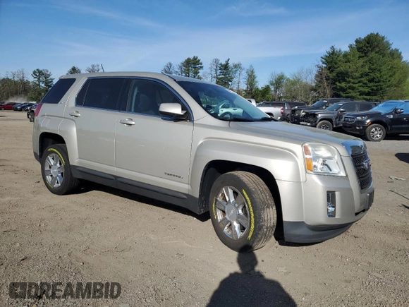 2013 GMC Terrain SLE with VIN 2GKALMEK0D6177355, listed as a Copart auction lot 54098135 with 121,105 mi miles and Salvage title. Bid and sale history available at DreamBid. Image 4.