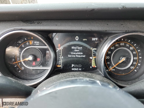 2021 Jeep Gladiator Overland with VIN 1C6HJTFG0ML541311, listed as a Copart auction lot 66609824 with 44,362 mi miles and Salvage Title. Bid and sale history available at carsss.com. Image 9.