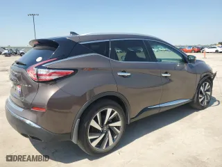 2018 Nissan Murano Platinum with VIN 5N1AZ2MG0JN169948, listed as a Copart auction lot 52020905 with 67,973 mi miles and Salvage Title. Bid and sale history available at carsss.com. Image 3.