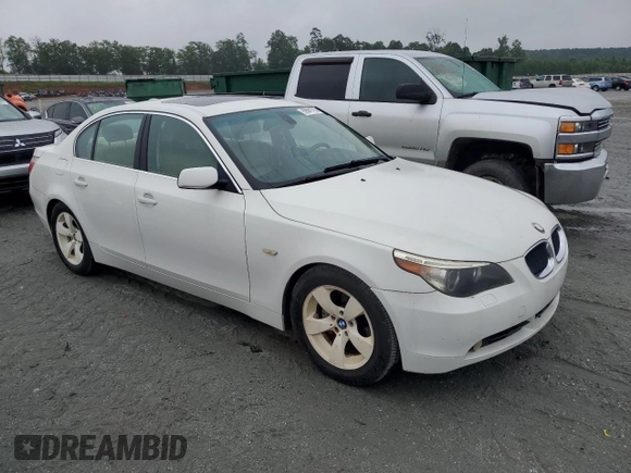 2004 BMW 5 Series 530i z VIN WBANA735X4B807183, wystawiony jako Copart lot #59941795 z przebiegiem 192 446 mil mil oraz Szkoda całkowita • Salvage title. Historia ofert i sprzedaży dostępna na DreamBid. Obrazek 4.