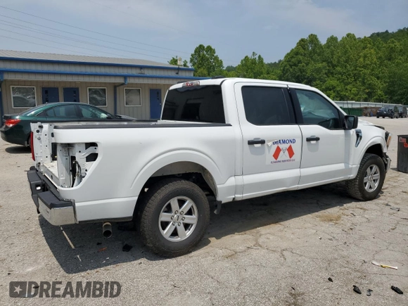 2022 Ford F-150 XL with VIN 1FTFW1E52NKD58571, listed as a Copart auction lot 60431965 with 66,170 mi miles and Salvage title. Bid and sale history available at DreamBid. Image 3.