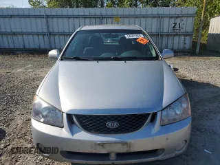 2005 Kia Spectra with VIN KNAFE161355121968, listed as a Copart auction lot 54621465 with 221,951 mi miles and Clean Title. Bid and sale history available at carsss.com. Image 5.