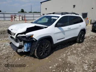 2021 Jeep Cherokee Latitude Lux with VIN 1C4PJMMX5MD156477, listed as a Copart auction lot 58574165 with 45,283 mi miles and Salvage title. Bid and sale history available at DreamBid. Image 1.