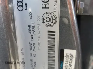 2016 Audi A3 z VIN WAUG7GFF0G1025707, wystawiony jako Copart lot #73721484 z przebiegiem 127 499 mil mil oraz Szkoda całkowita • Salvage title. Historia ofert i sprzedaży dostępna na DreamBid. Obrazek 12.