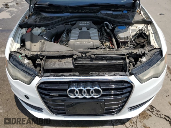 2012 Audi A6 Premium Plus with VIN WAUGGAFC5CN127963, listed as a Copart auction lot 63074335 with 140,979 mi miles and Salvage title. Bid and sale history available at DreamBid. Image 11.
