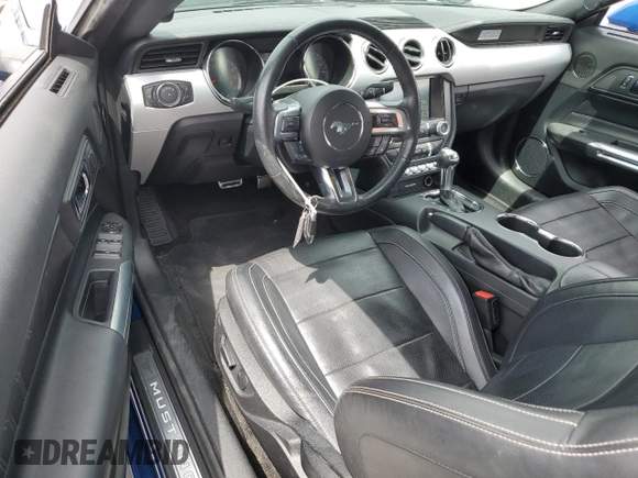 2017 Ford Mustang GT Premium with VIN 1FATP8FF6H5317482, listed as a Copart auction lot 52830315 with 83,723 mi miles and Salvage title. Bid and sale history available at DreamBid. Image 8.