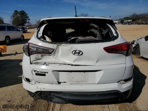 2017 Hyundai Tucson SE Plus with VIN KM8J33A4XHU267760, listed as a Copart auction lot 45309935 with 166,912 mi miles and Salvage Title. Bid and sale history available at carsss.com. Image 6.