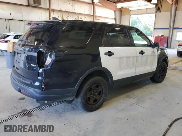2019 Ford Police Interceptor Utility z VIN 1FM5K8AR9KGB23653, wystawiony jako Copart lot #58393095 z przebiegiem Nie podano mil oraz Tytuł czysty. Historia ofert i sprzedaży dostępna na DreamBid. Obrazek 3.