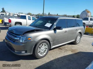 2014 Ford Flex SEL with VIN 2FMGK5C82EBD31669, listed as a IAAI auction lot 41712254 with 121,207 mi miles. Bid and sale history available at carsss.com. Image 17.