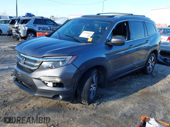 2016 Honda Pilot EX-L z VIN 5FNYF5H54GB041614, wystawiony jako IAAI lot #41505898 z przebiegiem Nie podano mil oraz . Historia ofert i sprzedaży dostępna na DreamBid. Obrazek 19.