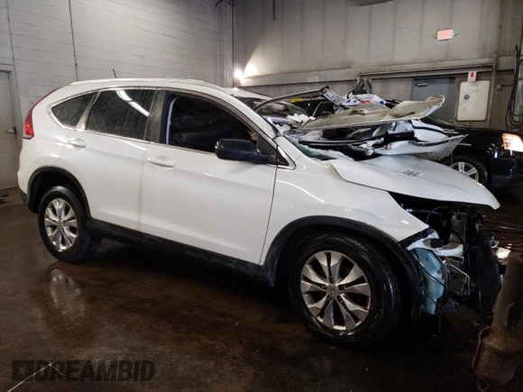 2014 Honda CR-V EX-L with VIN 5J6RM4H76EL115593, listed as a Copart auction lot 44550615 with Not Provided miles and Non Repairable. Bid and sale history available at DreamBid. Image 4.