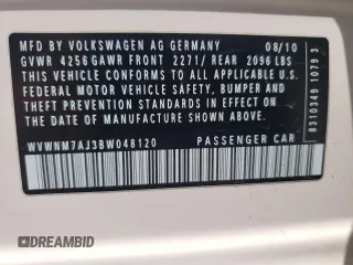 2011 Volkswagen Golf TDI z VIN WVWNM7AJ3BW048120, wystawiony jako Copart lot #59218935 z przebiegiem 125 637 mil mil oraz Szkoda całkowita • Salvage title. Historia ofert i sprzedaży dostępna na DreamBid. Obrazek 13.