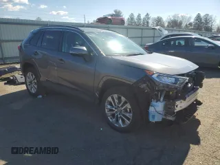 2021 Toyota RAV4 XLE Premium with VIN 2T3A1RFV4MC193667, listed as a Copart auction lot 48061175 with 19,845 mi miles and Salvage title. Bid and sale history available at DreamBid. Image 4.