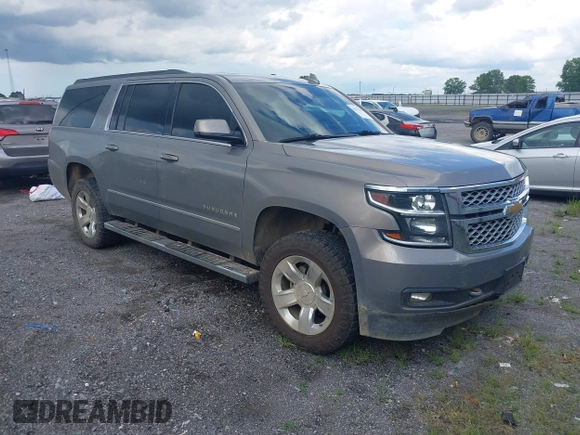 2017 Chevrolet Suburban LT with VIN 1GNSKHKC7HR356677, listed as a IAAI auction lot 42491581 with 129,496 mi miles and . Bid and sale history available at DreamBid. Image 1.