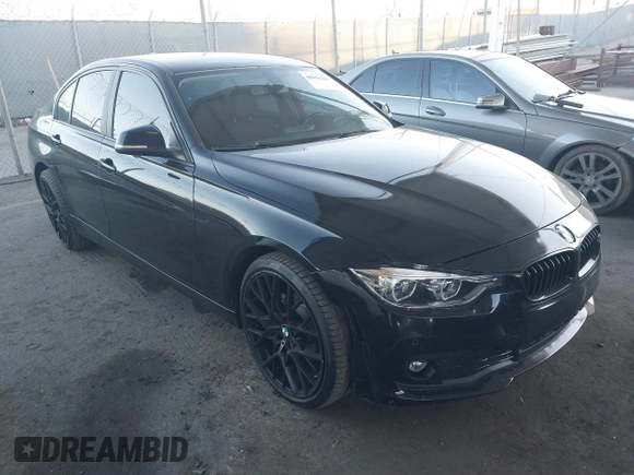 2018 BMW 3 Series 320i with VIN WBA8E1G54JNU91167, listed as a IAAI auction lot 40891360 with 93,976 mi miles. Bid and sale history available at carsss.com. Image 1.