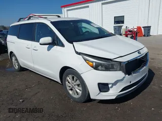 2016 Kia Sedona LX with VIN KNDMB5C17G6087920, listed as a IAAI auction lot 41652605 with 159,274 mi miles. Bid and sale history available at carsss.com. Image 1.