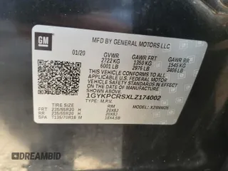 2020 Cadillac XT6 FWD Premium Luxury с VIN 1GYKPCRSXLZ174002, выставлен на аукционе Copart как лот 52083235 с пробегом 79 712 миль миль и Списание • Salvage title. История ставок и продаж доступна на DreamBid. Изображение 13.