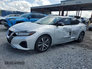 2019 Nissan Maxima S with VIN 1N4AA6AV7KC361263, listed as a Copart auction lot 61854945 with 77,297 mi miles and Salvage title. Bid and sale history available at DreamBid. Image 1.