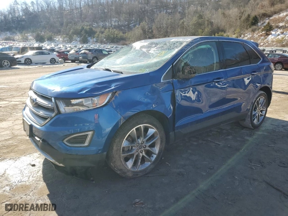 2018 Ford Edge Titanium with VIN 2FMPK4K84JBB23606, listed as a Copart auction lot 42047005 with 78,288 mi miles and Salvage Title. Bid and sale history available at carsss.com. Image 1.