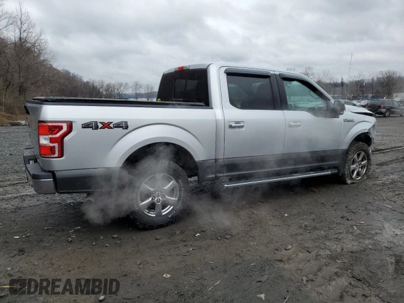 2018 Ford F-150 XL with VIN 1FTEW1E59JFC37258, listed as a Copart auction lot 52680255 with 93,966 mi miles and Salvage title. Bid and sale history available at DreamBid. Image 3.