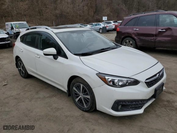 2022 Subaru Impreza Premium with VIN 4S3GTAD60N3725257, listed as a Copart auction lot 47446875 with 106,902 mi miles and Salvage Title. Bid and sale history available at carsss.com. Image 4.