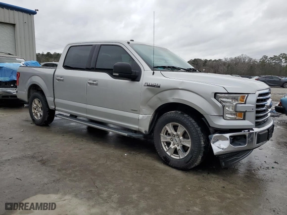2017 Ford F-150 XL with VIN 1FTEW1CP2HFC55809, listed as a Copart auction lot 45032435 with 136,980 mi miles and Salvage Title. Bid and sale history available at carsss.com. Image 4.