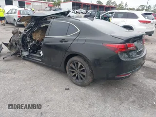 2017 Acura TLX with VIN 19UUB1F33HA008913, listed as a IAAI auction lot 41332238 with 1 mi miles. Bid and sale history available at carsss.com. Image 3.