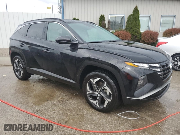 2024 Hyundai Tucson SEL with VIN 5NMJFCDE9RH322613, listed as a Copart auction lot 51095755 with 17,471 mi miles and Salvage Title. Bid and sale history available at carsss.com. Image 4.