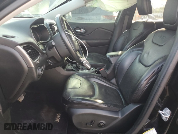 2019 Jeep Cherokee Limited with VIN 1C4PJLDN5KD135764, listed as a Copart auction lot 73637184 with 56,718 mi miles and Salvage Title. Bid and sale history available at DreamBid. Image 7.