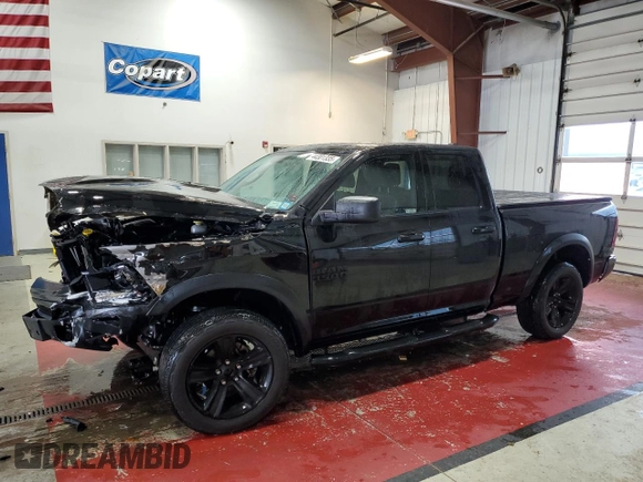 2021 Ram 1500 Classic Warlock with VIN 1C6RR7GG8MS510378, listed as a Copart auction lot 44301335 with 48,044 mi miles and Salvage Title. Bid and sale history available at carsss.com. Image 1.