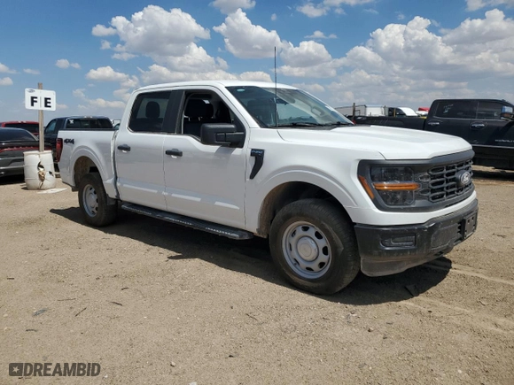 2024 Ford F-150 XL with VIN 1FTFW1L52RKD41391, listed as a Copart auction lot 68631644 with 3,351 mi miles and Salvage Title. Bid and sale history available at carsss.com. Image 4.