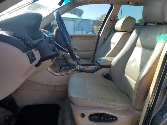 2006 BMW X5 3.0i with VIN 5UXFA135X6LY39051, listed as a Copart auction lot 76053444 with 175,545 mi miles and Salvage Title. Bid and sale history available at carsss.com. Image 7.