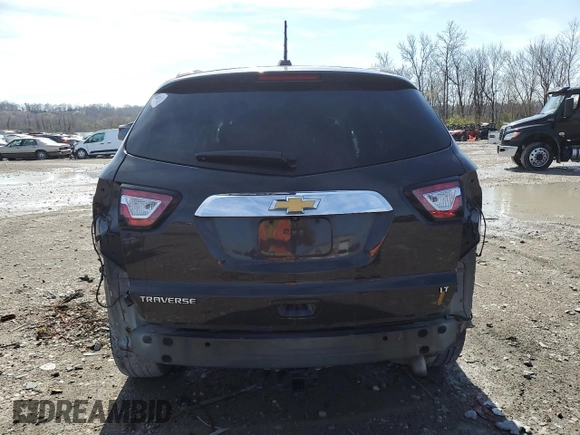 2017 Chevrolet Traverse LT with VIN 1GNKRGKD5HJ185795, listed as a Copart auction lot 50082545 with 96,981 mi miles and Salvage Title. Bid and sale history available at DreamBid. Image 6.