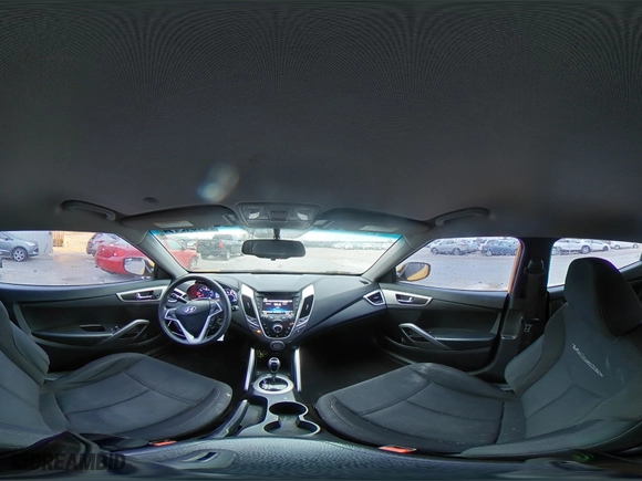 2014 Hyundai Veloster with VIN KMHTC6AD4EU215644, listed as a Copart auction lot 81913064 with 93,692 mi miles and Salvage Title. Bid and sale history available at carsss.com. Image 12.
