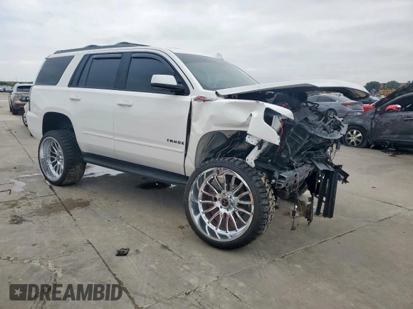 2018 Chevrolet Tahoe LT with VIN 1GNSKBKC1JR294115, listed as a Copart auction lot 59769515 with 81,523 mi miles and Salvage title. Bid and sale history available at DreamBid. Image 4.