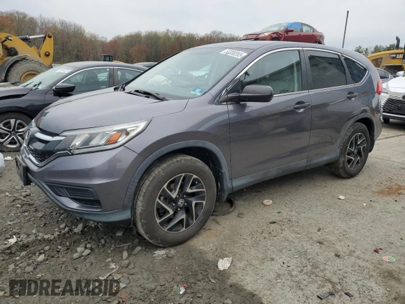 2016 Honda CR-V SE with VIN 2HKRM4H45GH660283, listed as a Copart auction lot 53338265 with 71,106 mi miles and Salvage Title. Bid and sale history available at carsss.com. Image 1.