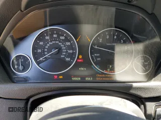 2015 BMW 4 Series 435i with VIN WBA3R1C51FK195536, listed as a Copart auction lot 57846985 with 105,626 mi miles and Salvage title. Bid and sale history available at DreamBid. Image 9.